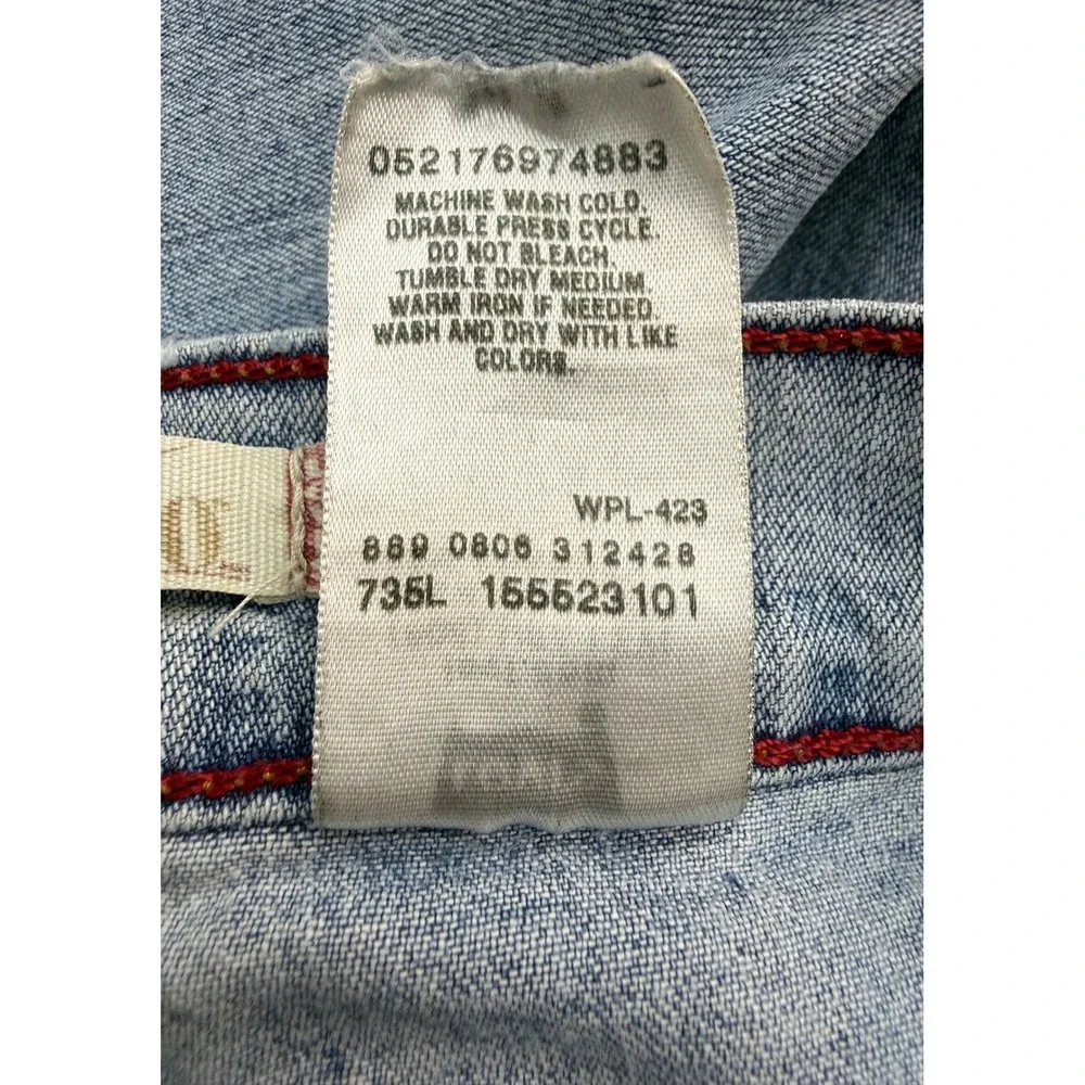 Levi's 550‎ Relaxed Bootcut Jeans Women's 10M Vintage Y2K Heavy Grunge Stained